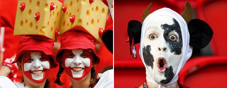 Adeptos Suíços Melhores Fãs do Euro 2016