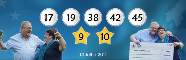 Colin e Chris Weir Chave Vencedora 12 Julho 2011 Reino Unido EuroMilhões