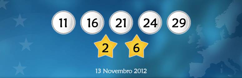 Chave Vencedora 13 Novembro 2012 França Nice EuroMilhões