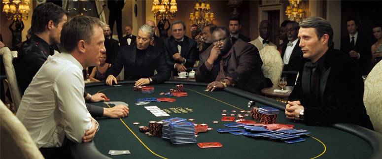 James Bond e Le Chiffre Baccarat Casino Royale 2006