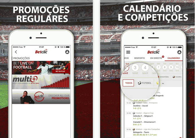 Aplicação Móvel Betclic